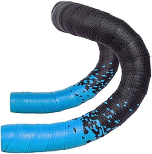 Fahrrad mit Klebeband, Auto mit Klebeband. Bunte Farbverlaufs-Fahrradbänder for die Straße/weiches Anti-Vibrations-Lenkerband, Fahrradzubehör for Rennräder (Farbe: Schwarz, Rot) ( Color : Black Blue )