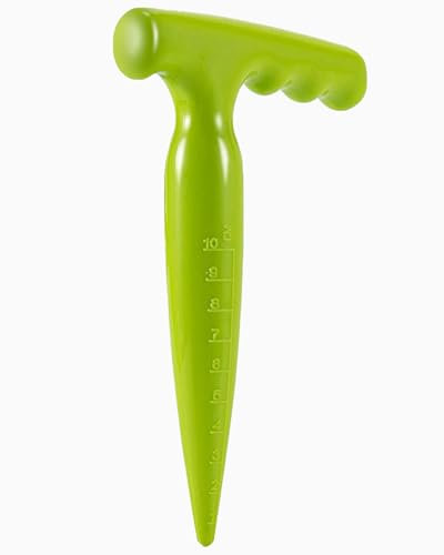 AORHOFJ 1PCS Traditionelle Gartengeräte,Pflanzholz Pflanzhilfe für Blumenzwiebeln,Pikierstab,Zwiebelpflanzer-Werkzeug,Pflanzlocher,für Sukkulenten,Gemüse und Blumen,pflanzholz,pflanzhilfe