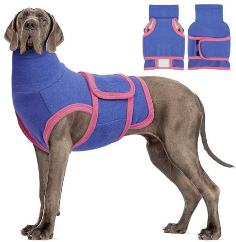 Katzinst Hundepullover Fleece Pullover Hund Angstlinderung und Beruhigung Winter Warmer Hundepullover Kleine Hunde Schützen Sie den Hals und die Ohren Ihres Hundes 4XL