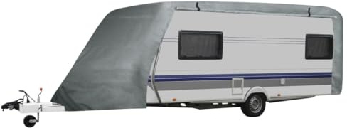 Myheimly Wohnwagen-Abdeckung Grau Gr. M Schutzhülle Schutzhaube Plane Garage