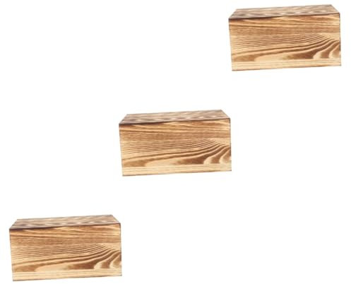 TEHAUX 3pièces Boîte Délicate Pour Thé Et Bijoux Rangement Élégant Carbonisé Pour Souvenirs Petits