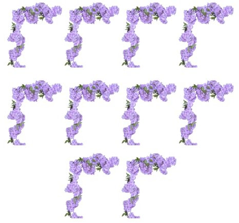 YiQinzcxg Juego de 10 elegantes flores de cerezo de seda para colgar en la pared, guirnaldas de flores de Sakuras, decoración para boda