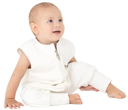 DANKA® Baby Winterchlafsack mit Beinen – Schlafsack mit Füßen aus 100 % Baumwolle – OEKO-TEX, Reißverschluss, Atmungsaktiv, 2.5 TOG – Für Herbst, Winter & Frühling