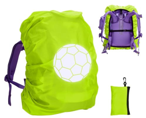 Willingood Kinder Regenhülle Schulranzen, wasserdicht mit Reflektoren | Kompatibel mit ergobag, Scout, Step by Step, McNeill, DerDieDas, coocazoo – Für fast alle gängigen Schulranzen-Marken.