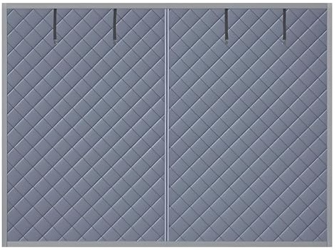 Garage Magnetische Thermische Isolierte tür Vorhang, Garagentor-Vorhänge, Garagentorschutz für Den Wintern, Garagentor-Isolationsset, Thermovorhang Magnet tür Abdeckung Wetterfest(Gray,240x210cm)