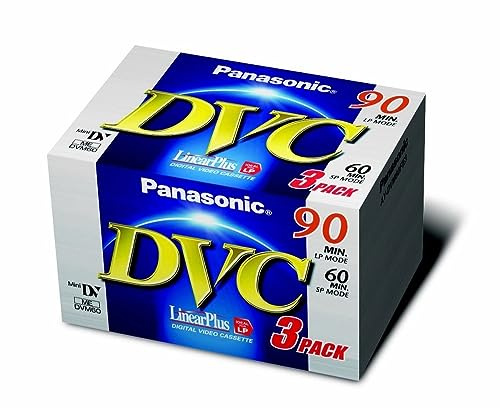 3 cassettes 60 min pour caméscope Panasonic mini DV DVC60 FE