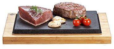 The SteakStones Steak Sharer, an Official SteakStones Hot Stone Cooking Product. A fun, interactive way to enjoy Steak on the Stone using Lava as seen on Dragons Den