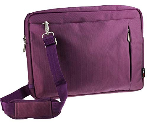 Navitech Purple Graphics Tablet Case/Bag Compatible with The Wacom Bamboo Slate Digital Notepad A5 with Shoulder Strap