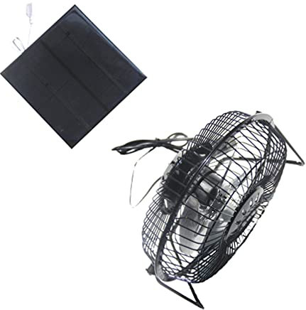 Garneck 4.5w Solar-powered Fan Mini Portable Usb Fan Rotating Quiet Cooling for Camping Office Pet House