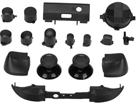 Komplett Ersättningssats för, RT LT RB LB RB Button ABXY Buttons Game Controller Button Set Accessories Kit, för Series X/för Series S(Svart)