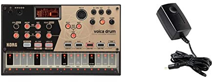 KORG volca drum Synthesizer, Digital Percussion Synth, Rhythm Machine, Analog Modeling, zum Erzeugen von Percussion- und Drum-Sounds & KA350 Stromversorgung für Monotribe