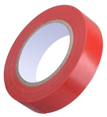 PartyKindom Red PVC Electrical Insulation Tape 10M Waterproof Vinyl Tape Acid and Alkali Resistant Suitable for DIY Industrial and Home Use