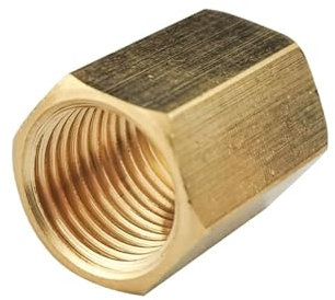 1PCS Messing Rohr Fitting Kupfer Schlauch Hex Kupplung Koppler Schnelle Connetor Innengewinde 1/8 1/4 3/8 1/2 3/4 for Wasser Kraftstoff Gas (Color : 01-02)