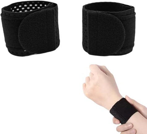 2 Stück Handgelenk Bandagen Krafttraining Elastische Handgelenkbandage Kompressionsbandage Atmungsaktiv Wrist Wrap Bandage Handgelenk Handgelenkstütze Wrist Widget für Männer Frauen Sport Fitness Gym
