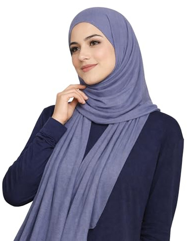 HENKi 100% Baumwolle Cotton Hijab Jersey Kopftuch Frauen Damen Premium 180x100cm