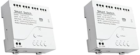 Tynmoel 2X Tuya Smart Wifi Motor Switch Module RF 433 Radio Control Remoto 4CH Inching Relay para Alexa Home, 4CH AC85-250V