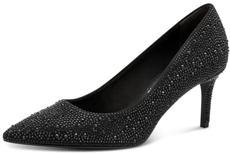 Tamaris Damen Pumps Vegan schwarz 38