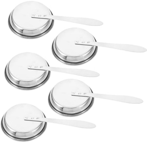 JUMPLAWN 5pcs Candle Snuffers Set Stainless Steel Candle Extinguisher Snuffer for Home Safety