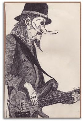 KOAXEWU Poster des Musikers Les Claypool, dekoratives Gemälde, Leinwand, Wandposter und Kunstdruck, moderne Familienschlafzimmer-Dekoration, Poster, 60 x 90 cm