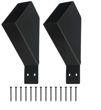 Heavy Duty Angle Brackets for Pergolas and Tree Houses Reliable Iron Connectors for DIY Enthusiasts (2pcs )