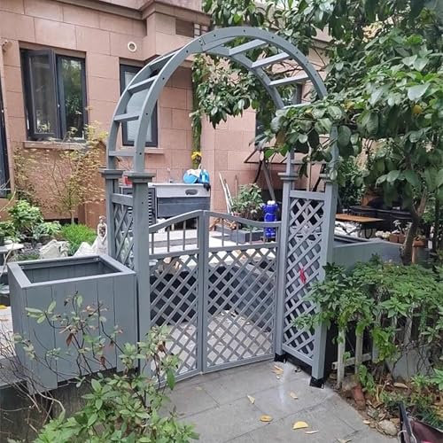 LMXRYPD Arche de Jardin en Bois, Pergola avec Porte, Treillis Extérieur Robuste pour Plantes Grimpantes, pour Allées de Jardin, Décoration de Mariage et Cérémonie(Blue)