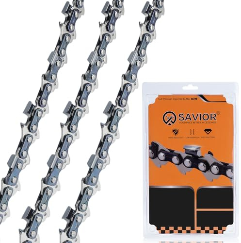 Savior Lote de 3 Cadenas de Motosierra para Guía de 40 cm .325 67 Eslabones 1,6 mm - Compatible con Stihl MS240, MS241, MS260, MS261 y otros