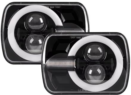 Faro Fari Anteriori 240SX Faro Principale 5x7 Pollici Drl Indicatore Direzione Hi-Lo Fascio Proiettore Principale Per Ford F-550 Per Super For Duty Per F 150 E-350 F-350