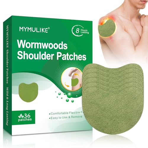 MYMULIKE Schulter Patch, 36 Stück Schmerzlinderung Wärmepflaster Patch, 8 Stunden Wirkung Pain Relief Patch, Wärmepflaster Schmerzpflaster für Lendenwirber lsäule, Knie, Nacken und Schulter