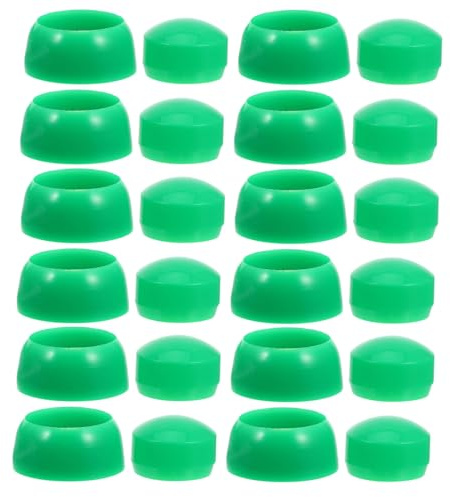 Warmhm 50 Cache-écrous M10 en Plastique pour Aire de Jeux | Capuchons bombés à emboîter, ouverture 10 mm, pour toboggan, balançoire et structure d’escalade
