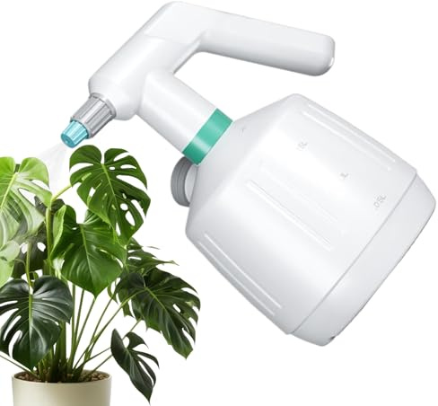 Pulverizador automático, pulverizador de bomba | 2 litros de agua con pilas para jardinería interior, césped, fertilización, limpieza de patio