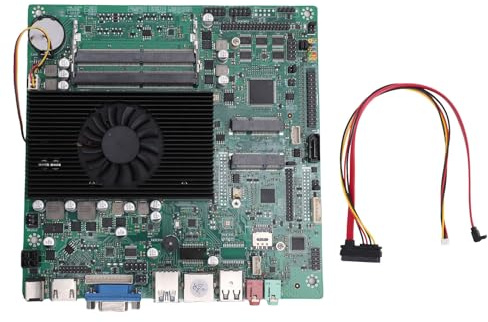 Plyisty Carte Mère NAS Industrielle, 4 Cœurs 4 Fils, Processeur I5 6200U, Carte Ethernet Gigabit Double Canal DDR4, avec Graphique UHD et Double écran 4K