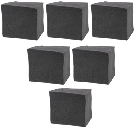 6pcs Black Polyurethane Sound Absorbing Cube Acoustic Panels