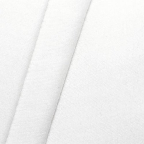 STOFFKONTOR Deko Molton Stoff B1 schwer entflammbar Breite 300cm – Meterware, Farbe Weiss – geeignet für Dekoration, Wandverkleidung uvm.
