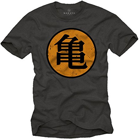 Son Goku T-Shirt pour Homme Kame Gris S-XXL