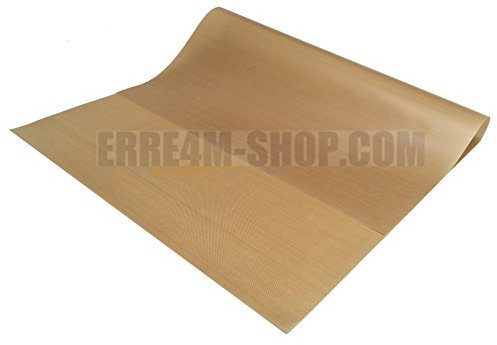 Erretre srl Papel de horno reutilizable antiadherente 60 x 40 cm PTFE 220 g/m²