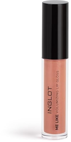 Inglot Volumizing Lip Gloss für Volle Lippen Me Like Volumizing Lip Gloss, Glanzend Booster Lippenstift Glitzer Halbtransparent Schimmernd, 5.5 ml : 56