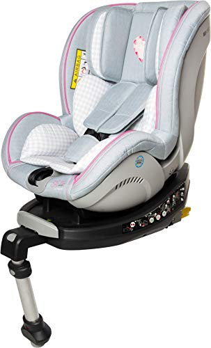 Osann JET Reboarder Isofix Kinderautositz mit Standfuß Gruppe 0+/1 (0-18 Kg) Sarah Harrison Herz