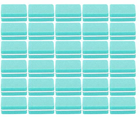 Tampon à Ongles, 30pcs Bloc Tampon à Ongles Salon Professionnel Mini Bloc de Ponçage à Polir les Ongles Portable Outil de Manucure(vert)