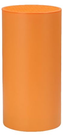 dijiusidy Support de rangement pour bloc de couteaux, facile et pratique, haute capacité pour couteaux de cuisine, porte-couteau de cuisine en PP séparé, orange