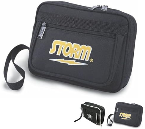 EMAX Sac d'accessoires de bowling pour adultes et adolescents | Rangement en toute sécurité du matériel de bowling (Storm, noir)