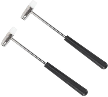 GALPADA 2 Stück Reparaturhammer für Uhrenteile aus Eisen und Zinklegierung Kleiner Uhrenreparaturhammer mit Rutschfestem Griff für Uhrreparatur und Heimgebrauch Zufällige Farbe