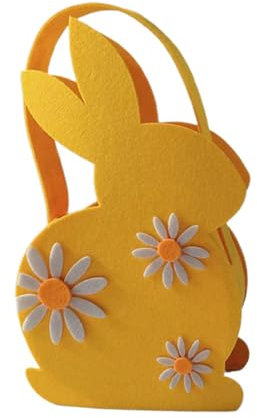 GMBYLBY 4 Stück Osterkorb Handtasche Ostern Süßigkeiten Tasche Geschenk Keks Verpackung Box Babypartybevorzugung Osterdekoration Osterzubehör