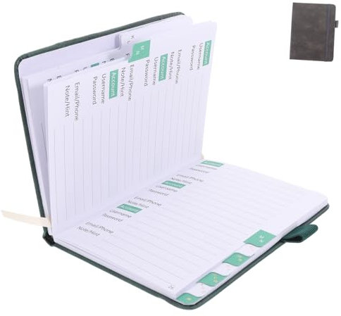 BCOATH Telefonbuch Tragbarer Adressorganisator Kleiner Adressbuch A6 Pu Leder Grauschwarz Robust Langlebig Für Büro Und Alltag