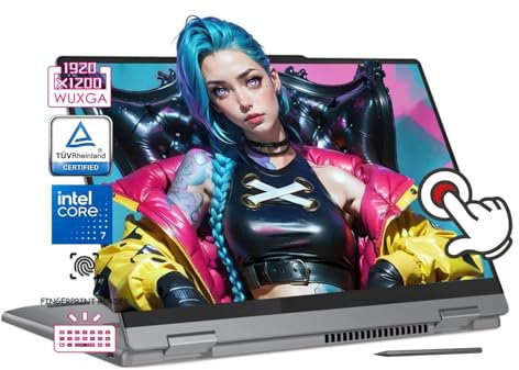 Lenovo IdeaPad Flex 5 2-in-1 Convertible Laptop, Intel Core i7 Processor, 14 WUXGA IPS Touch-Screen, 16GB RAM, 1TB PCIe SSD, FHD Webcam, Windows 11 Home, Digital Pen, w/Mouse Pad