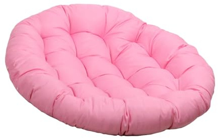 Baoblaze Gartenstuhl Kissen, 50 * 50 cm Rundes Sitzkissen, Gemütliches Stuhlauflage, Abnehmbar Sitzkissen Outdoor/Indoor, Stuhlauflagen für Schlafzimmer, Familienzimmer, Kissen für Hängesessel, Rosa
