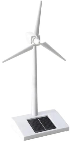 JHXHFJXZ Wind Turbine Solar Powered Windmill Model Education Fun Science Toys ABS Plastics Wind Turbine For Kids Boy for Physical Power Generation Experiment