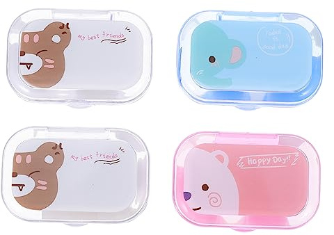 BEBEMOKO Estuche para Lentes De Contacto De Mixto Estuche Portátil para Lentes De Contacto Contenedor Cajas por Paquete para Llevar La Bolsa o Bolso