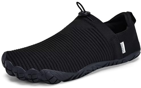 WateLves Barefoot Shoes Trail Running Trainers Womens Mens Lightweight Wide Toe Comfortable Workout Gym Hiking Walking Fitness Shoes Outdoor Non-Slip Unisex