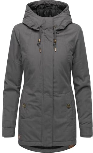 Ragwear Damen Winterparka warme Winterjacke mit Kapuze Monadena Parka YOUMODO XS-5XL