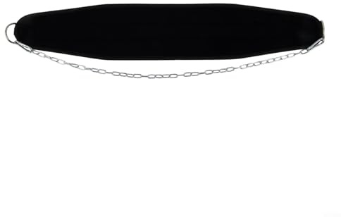 Stahlketten-Dip-Gürtel für Gewichtheben und Krafttraining, verstellbar und Design, geeignet für Männer und Frauen, Powerlifting (3 mm Kette)
